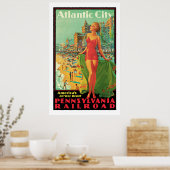 Atlantic City - Pennsylvania RR Vintage Travel Poster (Keuken)