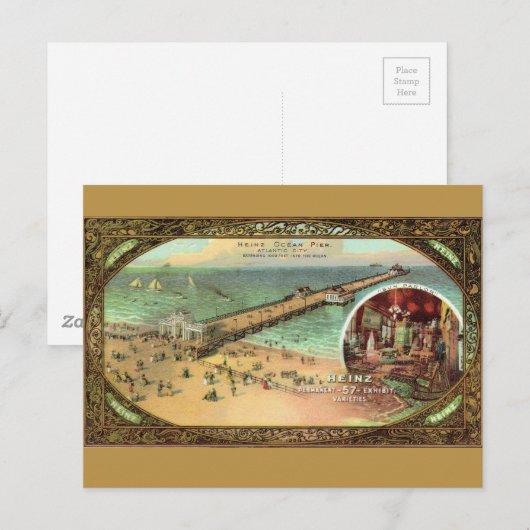 Atlantic City Pier Briefkaart (Voorkant / Achterkant)