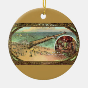  Atlantic City Pier Keramisch Ornament