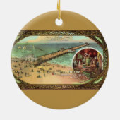  Atlantic City Pier Keramisch Ornament (Achterkant)