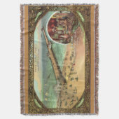 Atlantic City Pier Throw Blanket Deken (Voorkant Verticaal)