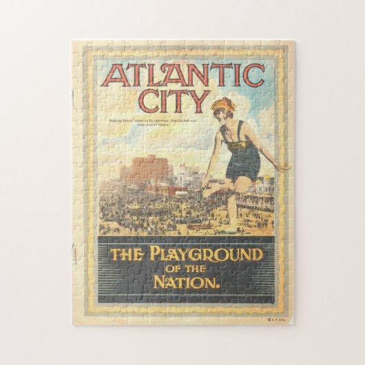 "Atlantic City-Playground of the Nation" Puzzle Legpuzzel (Verticaal)