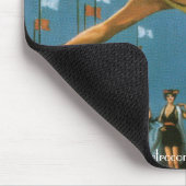 Atlantic City Poster Mousepad Muismat (Hoek)