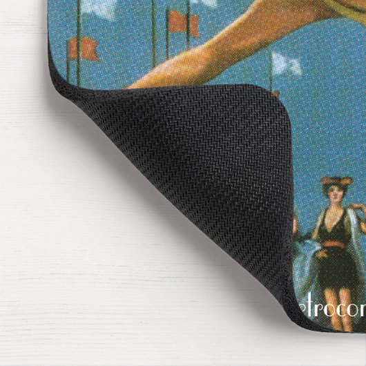 Atlantic City Poster Mousepad Muismat (Hoek)