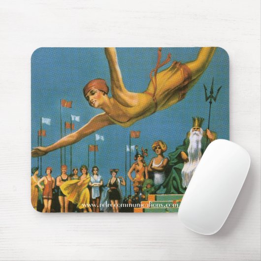 Atlantic City Poster Mousepad Muismat (Met muis)