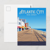 Atlantic City Promenade USA Briefkaart (Voorkant / Achterkant)