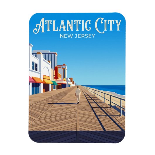 Atlantic City Promenade USA Magneet (Verticaal)