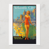 Atlantic City reisposter Briefkaart (Voorkant)