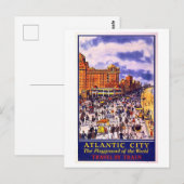  Atlantic City reisposter Briefkaart (Voorkant / Achterkant)
