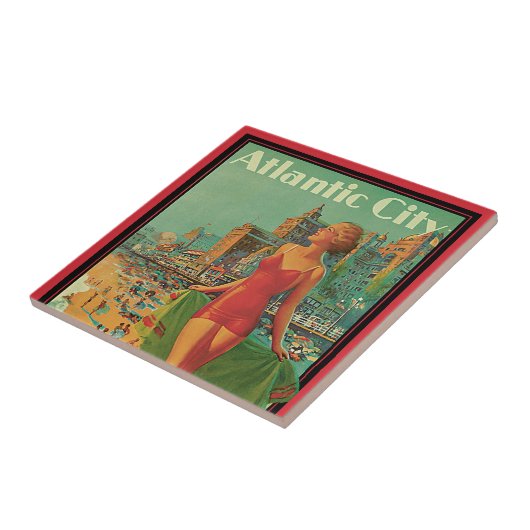 Atlantic City Resort, Pennsylvania Railroad Reis Tegeltje (Zijkant)