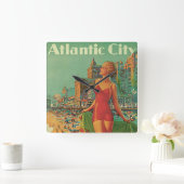 Atlantic City Resort, Pennsylvania Railroad Travel Vierkante Klok (Huis)