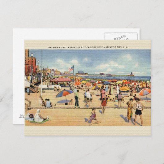 Atlantic City Ritz Carlton Post Card Briefkaart (Voorkant / Achterkant)