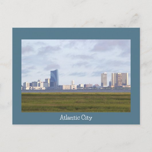 Atlantic City Skyline Foto Briefkaart (Voorkant)