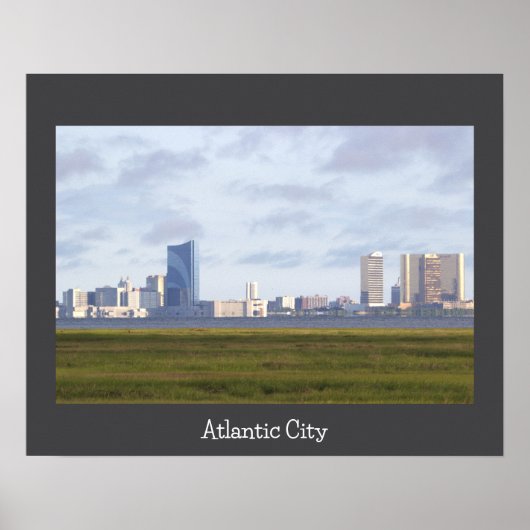 Atlantic City Skyline Foto Poster (Voorkant)