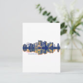 Atlantic City Skyline Uitnodiging Briefkaart (Staand voorkant)
