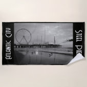 Atlantic City Steel Pier Vakantie Strandlaken (Voorkant)