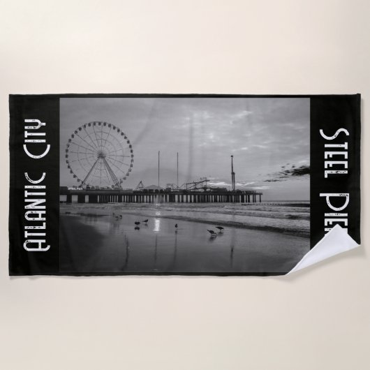 Atlantic City Steel Pier Vakantie Strandlaken (Voorkant)