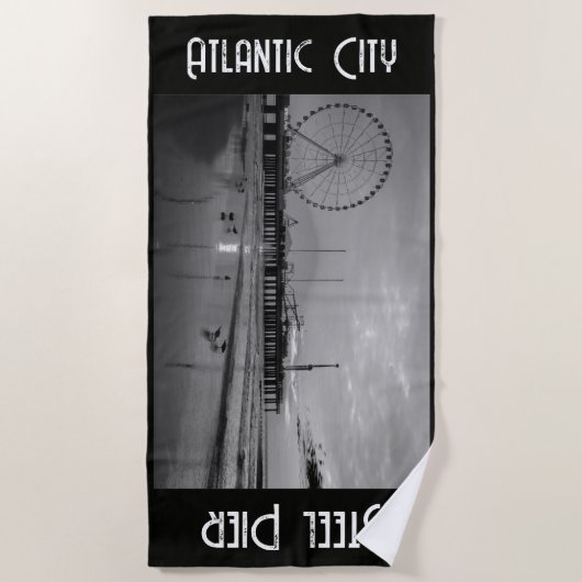 Atlantic City Steel Pier Vakantie Strandlaken (Voorkant)