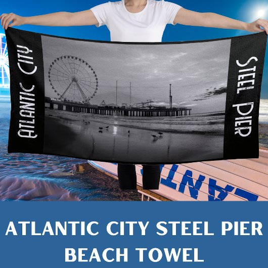 Atlantic City Steel Pier Vakantie Strandlaken