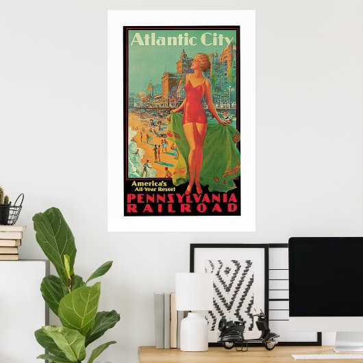  Atlantic City Travel Ad Poster (Thuiskantoor)