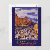 Atlantic City Travel by Travel Briefkaart (Voorkant / Achterkant)