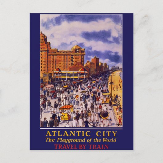 Atlantic City Travel by Travel Briefkaart (Voorkant)