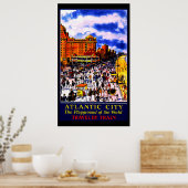  Atlantic City Trein Reizen Poster (Keuken)