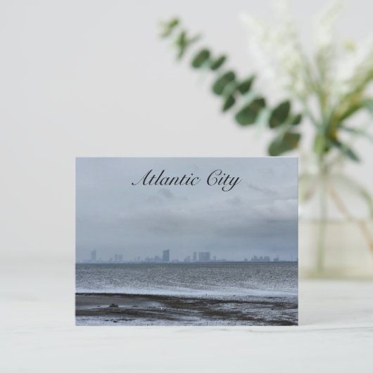 Atlantic City uit Afar Briefkaart (Staand voorkant)