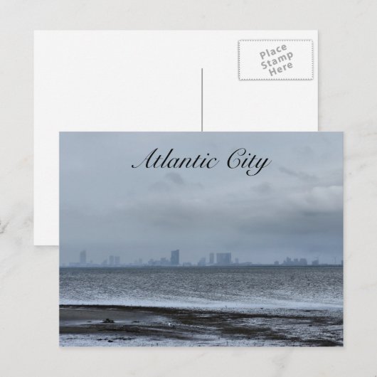 Atlantic City uit Afar Briefkaart (Voorkant / Achterkant)