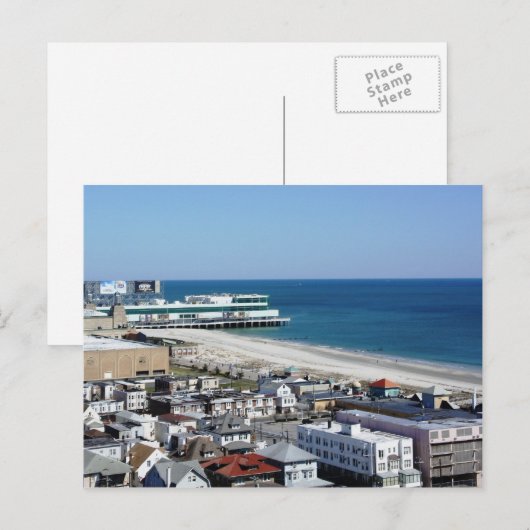 Atlantic City van boven Briefkaart (Voorkant / Achterkant)