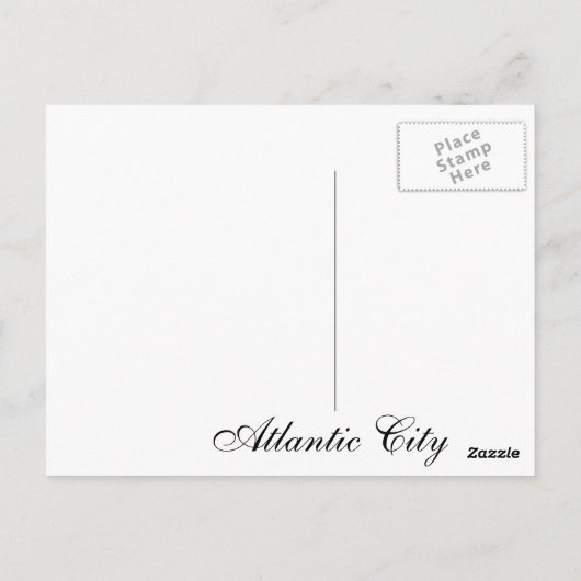 Atlantic City van boven Briefkaart (Achterkant)