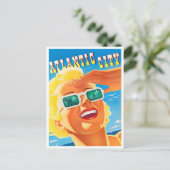 Atlantic City vintage-briefkaart Briefkaart (Staand voorkant)