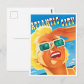 Atlantic City vintage-briefkaart Briefkaart (Voorkant / Achterkant)