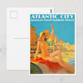 Atlantic City vintage-briefkaart Briefkaart (Voorkant / Achterkant)