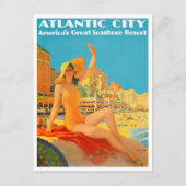 Atlantic City vintage-briefkaart Briefkaart (Voorkant)