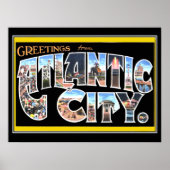 Atlantic City Vintage Poster (Voorkant)