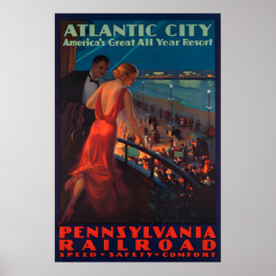 Atlantic City Vintage - Reisposter Prints