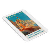 Atlantic City Vintage Travel Poster Magneet (Rechterzijde)