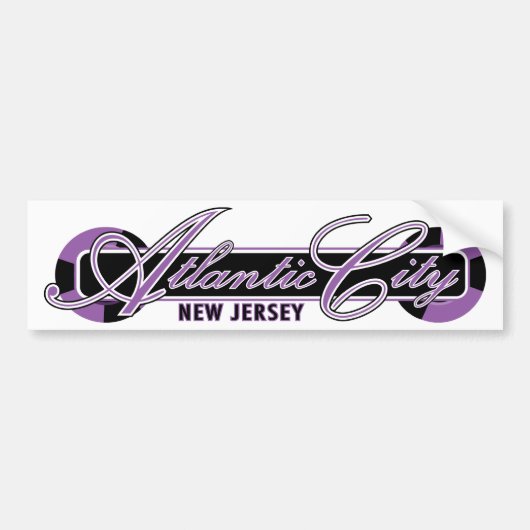 Atlantic City Wheels Bumpersticker (Voorkant)