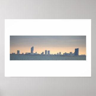 Atlantic City Zonsondergang Foto Poster