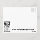 Atlantic Coast Line Railroad 1934 Briefkaart (Achterkant)