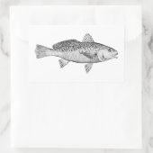Atlantic Croaker  Illustratie Rechthoekige Sticker (Tas)