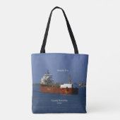 Atlantic Erie over canvas tas (Achterkant)