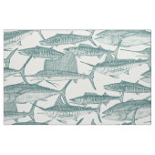 Atlantic fish jade fabric stof (Fat Quarter)
