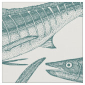 Atlantic fish jade fabric stof (Close Up)