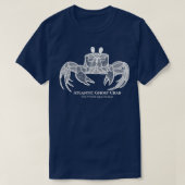 Atlantic Ghost Crab with Names animal design on bl T-shirt (Design voorkant)