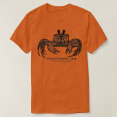 Atlantic Ghost Crab with Names animal design on re T-shirt (Design voorkant)