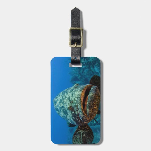 Atlantic Goliath Grouper Bagagelabel (Voorkant verticaal)