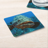 Atlantic Goliath Grouper Kartonnen Onderzetters (Schuin)