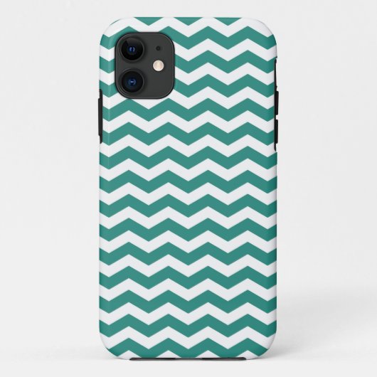 Atlantic Green Wave Chevron Case-Mate iPhone Case (Achterkant)